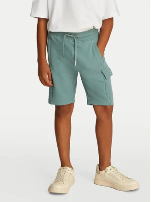 Calvin Klein Jeans Szorty sportowe IB0IB02440 Zielony Relaxed Fit