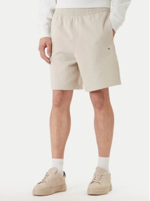 Calvin Klein Jeans Szorty sportowe LV04RF282G Écru Regular Fit