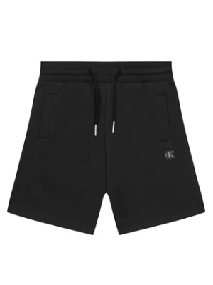 Calvin Klein Jeans Szorty sportowe Mini Badge IU0IU00704 D Czarny Regular Fit