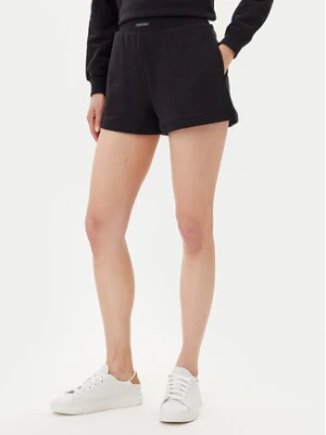 Calvin Klein Jeans Szorty sportowe Placed Institutional J20J225525 Czarny Regular Fit