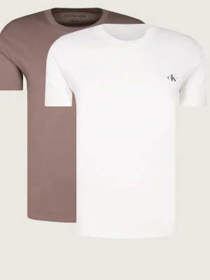 Calvin Klein Jeans T-shirt 2-pack | Regular Fit brązowy