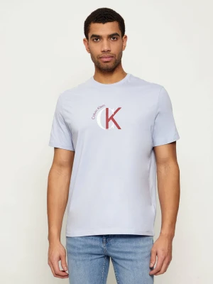 Calvin Klein Jeans T-shirt 2TONE | Regular Fit błękitny