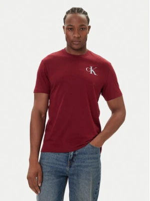 Calvin Klein Jeans T-Shirt 30s Chest Logo LV04RD865G Czerwony Regular Fit