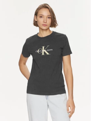 Calvin Klein Jeans T-Shirt Archival Monologo J20J223272 Czarny Regular Fit