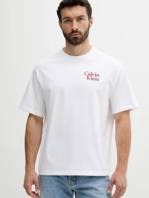 Calvin Klein Jeans t-shirt bawełniany biały