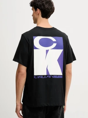 Calvin Klein Jeans t-shirt bawełniany czarny