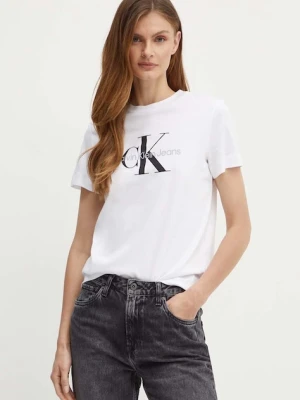 Calvin Klein Jeans t-shirt bawełniany damski kolor biały J20J219142