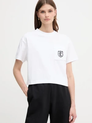 Zdjęcie produktu Calvin Klein Jeans t-shirt bawełniany damski kolor biały LV047B847G