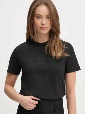 Calvin Klein Jeans t-shirt bawełniany damski kolor czarny J20J224253