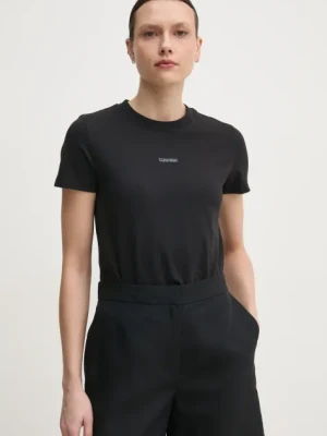 Calvin Klein Jeans t-shirt bawełniany damski kolor czarny J20J225524