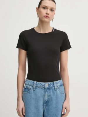 Calvin Klein Jeans t-shirt bawełniany damski kolor czarny J20J225540
