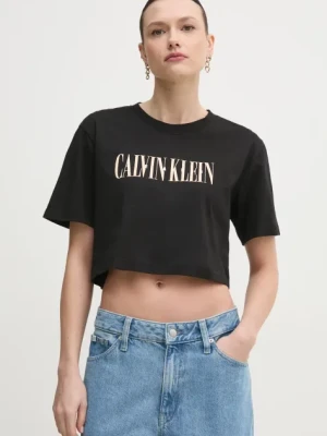 Calvin Klein Jeans t-shirt bawełniany damski kolor czarny J20J225578