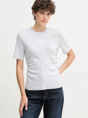 Calvin Klein Jeans t-shirt bawełniany damski kolor fioletowy LV047D211G
