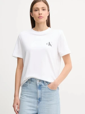 Calvin Klein Jeans t-shirt bawełniany damski kolor różowy LV047C905G