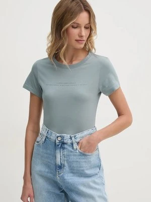 Calvin Klein Jeans t-shirt bawełniany damski kolor szary J20J224990