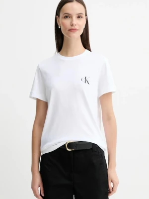 Calvin Klein Jeans t-shirt bawełniany damski kolor szary LV047C905G