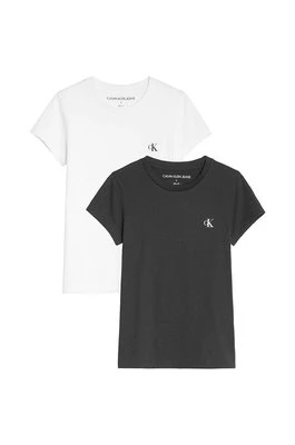 Calvin Klein Jeans T-shirt bawełniany dziecięcy (2-pack) IG0IG01258.PPYY kolor czarny