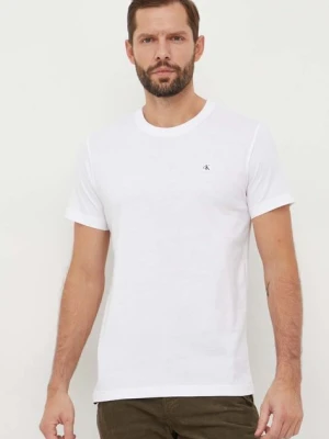 Calvin Klein Jeans t-shirt bawełniany kolor biały J30J325268
