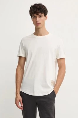 Calvin Klein Jeans t-shirt bawełniany męski kolor biały z aplikacją J30J323482