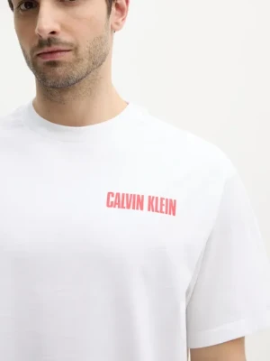 Calvin Klein Jeans t-shirt bawełniany męski kolor biały z nadrukiem LV04RB851G