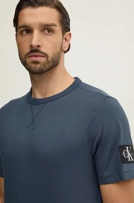 Calvin Klein Jeans t-shirt bawełniany męski kolor czarny gładki J30J323484