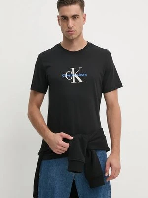 Calvin Klein Jeans t-shirt bawełniany męski kolor czarny z nadrukiem J30J326863