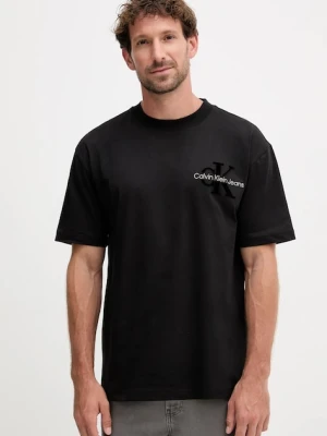 Calvin Klein Jeans t-shirt bawełniany męski kolor czarny z nadrukiem J30J327107