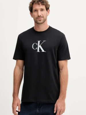 Calvin Klein Jeans t-shirt bawełniany męski kolor czarny z nadrukiem LV04RC857G