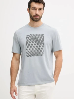 Calvin Klein Jeans t-shirt bawełniany męski kolor szary z nadrukiem LV04RC841G