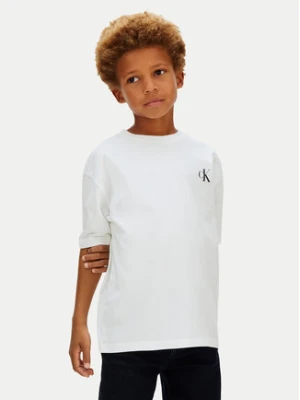 Calvin Klein Jeans T-Shirt Bridge LVCKSJA05B Biały Regular Fit