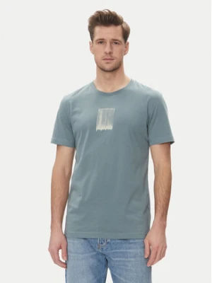 Calvin Klein Jeans T-Shirt Brush Stroke J30J327522 Niebieski Regular Fit