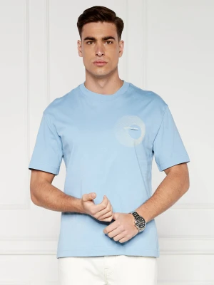 Calvin Klein Jeans T-shirt CIRCLE FREQUENCY | Regular Fit błękitny