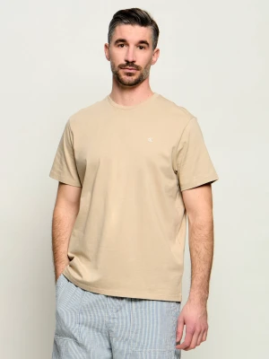Calvin Klein Jeans T-shirt | Classic fit beżowy