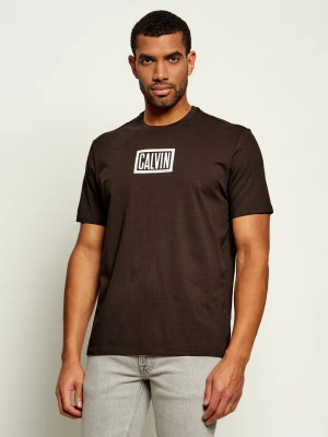 Calvin Klein Jeans T-shirt | Classic fit brązowy