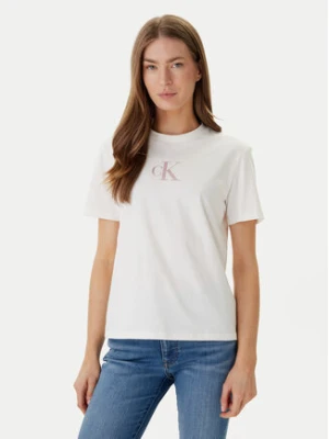 Zdjęcie produktu Calvin Klein Jeans T-Shirt Classic Foil LV047E804G Biały Regular Fit