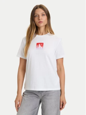 Calvin Klein Jeans T-Shirt Classic Monogram LV047D874G Biały Regular Fit