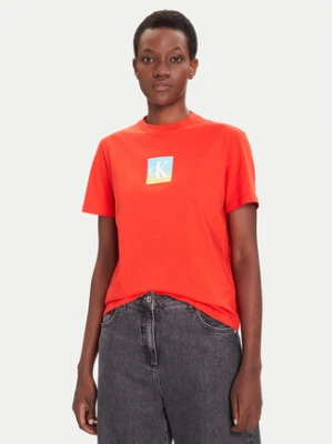 Calvin Klein Jeans T-Shirt Classic Monogram LV047D874G Czerwony Relaxed Fit