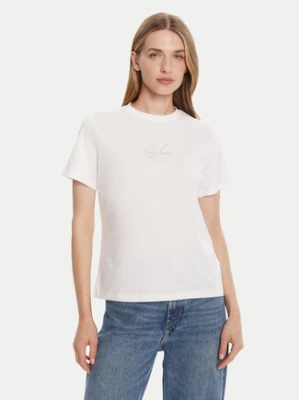 Calvin Klein Jeans T-Shirt Classic Monologo LV047D873G Biały Regular Fit