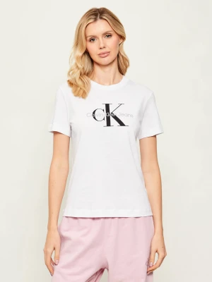 Calvin Klein Jeans T-shirt CORE MONOLOGO | Regular Fit biały