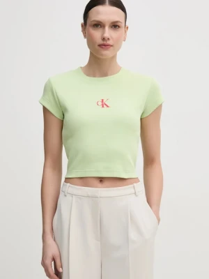 Calvin Klein Jeans t-shirt damski zielony
