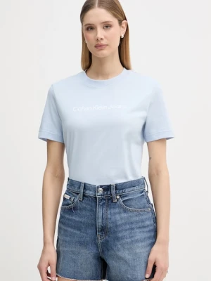 Calvin Klein Jeans t-shirt damski bawełniany