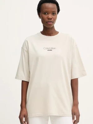 Calvin Klein Jeans t-shirt damski bawełniany