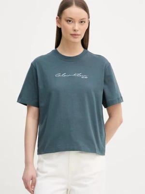 Calvin Klein Jeans T-shirt damski bawełniany