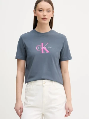 Calvin Klein Jeans t-shirt damski bawełniany