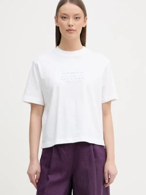 Calvin Klein Jeans T-shirt damski bawełniany