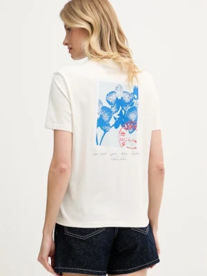 Calvin Klein Jeans T-shirt damski bawełniany