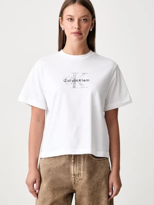 Calvin Klein Jeans T-shirt damski bawełniany biały