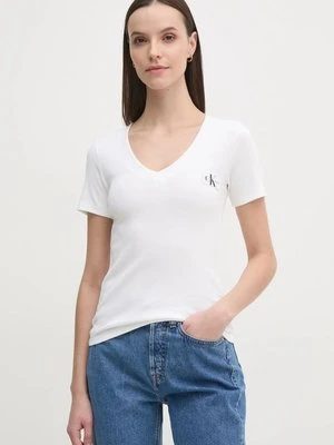 Calvin Klein Jeans t-shirt damski kolor biały J20J223274