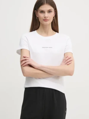 Zdjęcie produktu Calvin Klein Jeans t-shirt damski kolor biały J20J225252