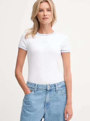 Calvin Klein Jeans t-shirt damski kolor biały LV047D201G